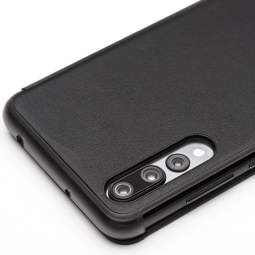 Активен Калъф за Huawei P20 Pro, Qialino Smart Book Case, Черен (4)