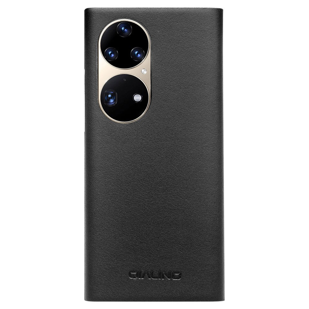 Активен Калъф за Huawei P50 Pro, Qialino Smart Book Case, Черен (5)