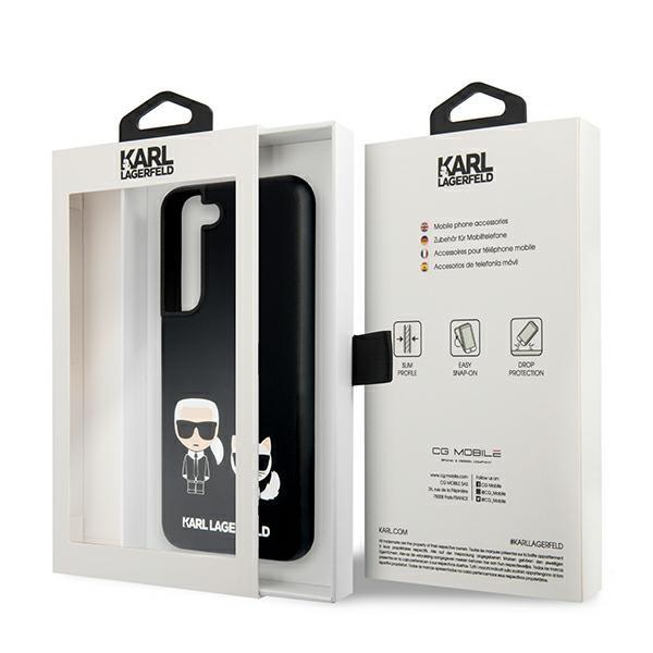 Луксозен Калъф за Samsung S22, Karl Lagerfeld Silicone Case, Черен (6)