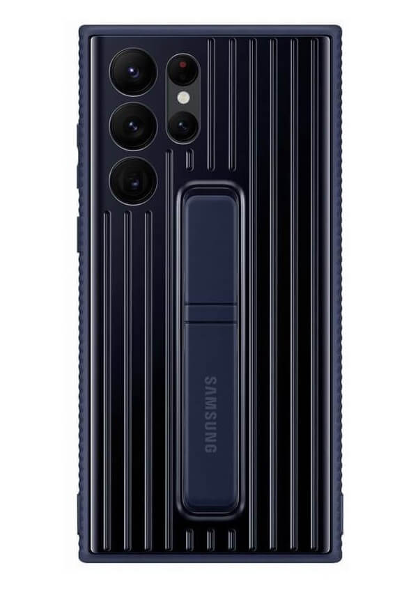 Оригинален Калъф с Поставка за Samsung S22 Ultra, Protective Standing Cover Case EF-RS908CNE, Син (2)