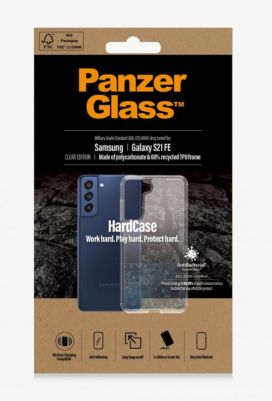 Противоударен Калъф за Samsung S21 FE, Panzer Hard Case, Прозрачен (3)