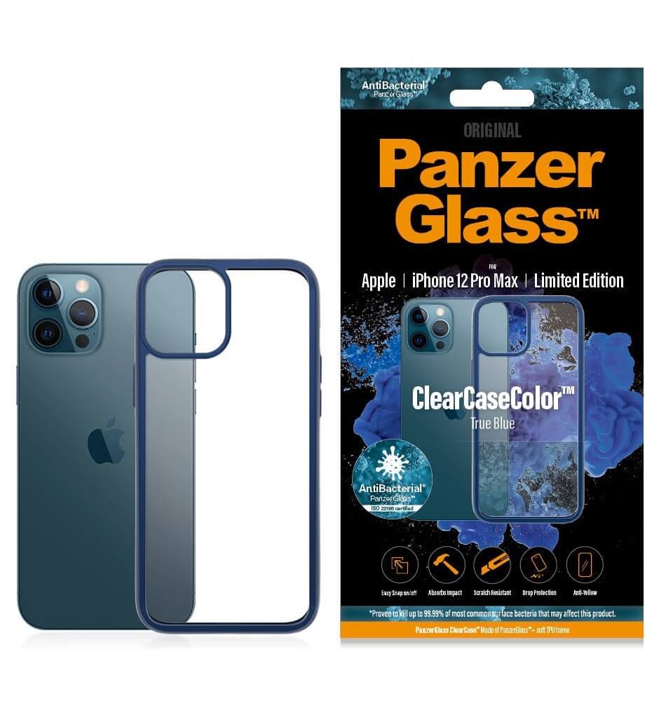 Противоударен Калъф за iPhone 12 Pro Max, Panzer Clear Color Case, Син (5)