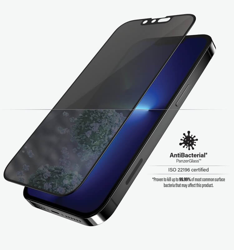 Privacy Протектор за iPhone 13 Pro Max, PanzerGlass Anti-Spy, Черен (4)