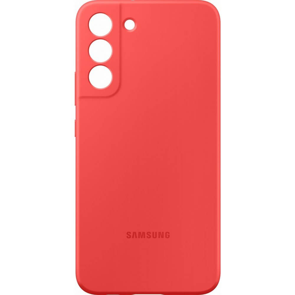 Оригинален Силиконов Калъф за Samsung S22, Silicone Cover Case EF-PS901TPE, Червен (4)