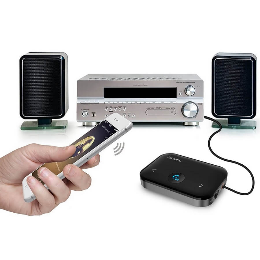 Безжичен Аудио Трансмитер, 4Smarts Bluetooth Adapter, Черен (2)