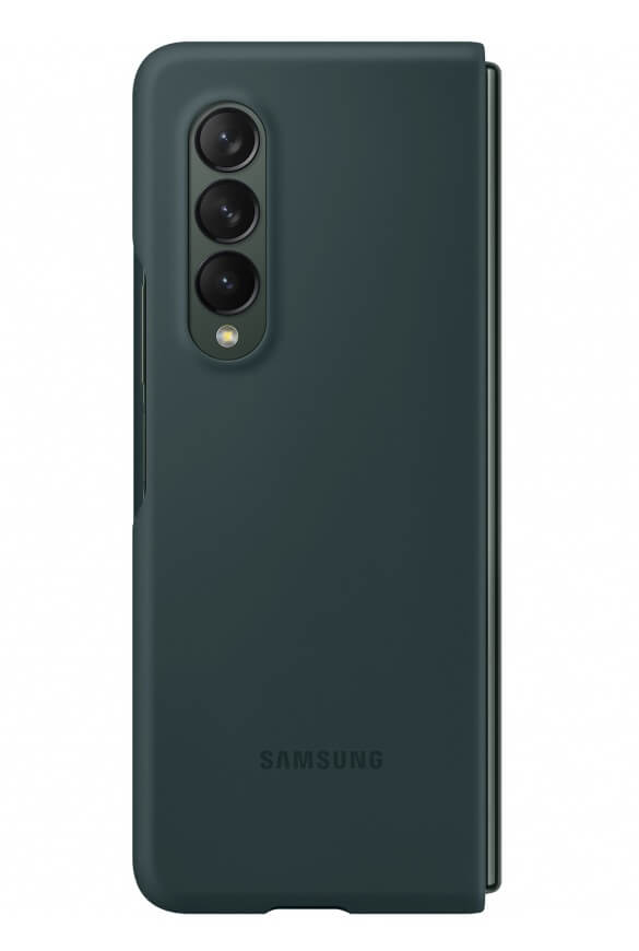 Оригинален Силиконов Калъф за Samsung Z Fold 3, Silicone Cover Case EF-PF926TGE, Зелен