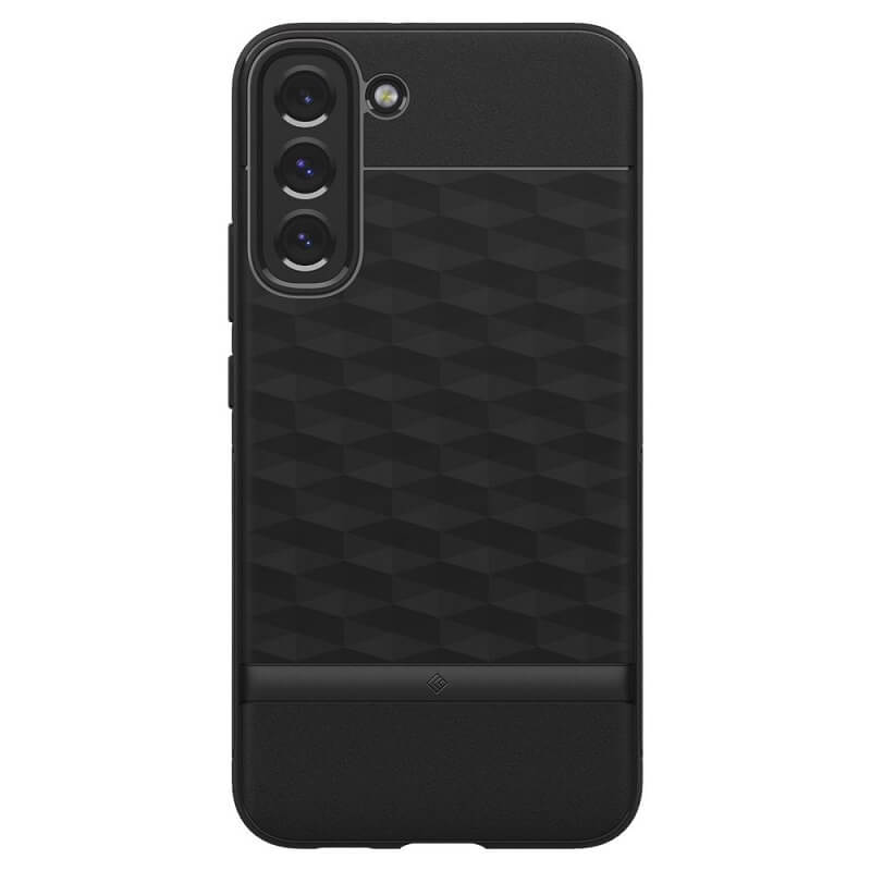 Противоударен Калъф за Samsung S22, Spigen Caseology Parallax, Черен (2)