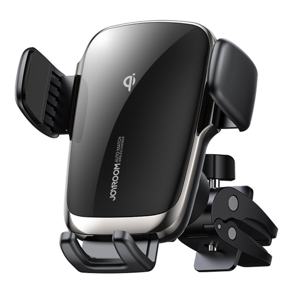 Стойка за Кола с Безжично Зареждане, Joyroom AirVent Holder 15w, Черен