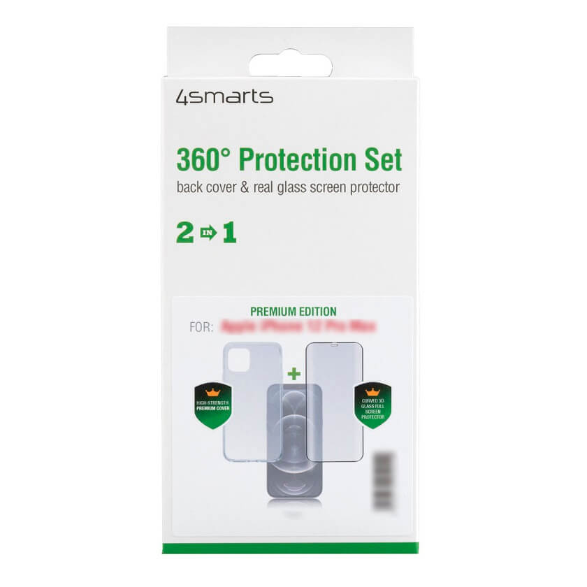 Калъф 360° за Samsung S20 Plus, 4Smarts Premium Set Case, Прозрачен (2)