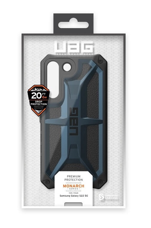 Противоударен Калъф за Samsung S22, UAG Monarch Case, Син (8)
