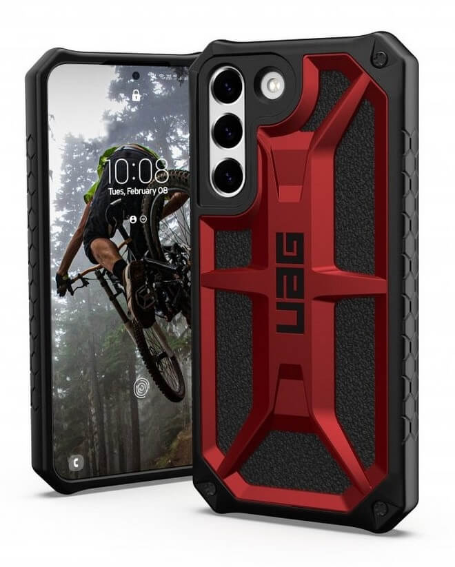 Противоударен Калъф за Samsung S22 Plus, UAG Monarch Case, Червен (2)