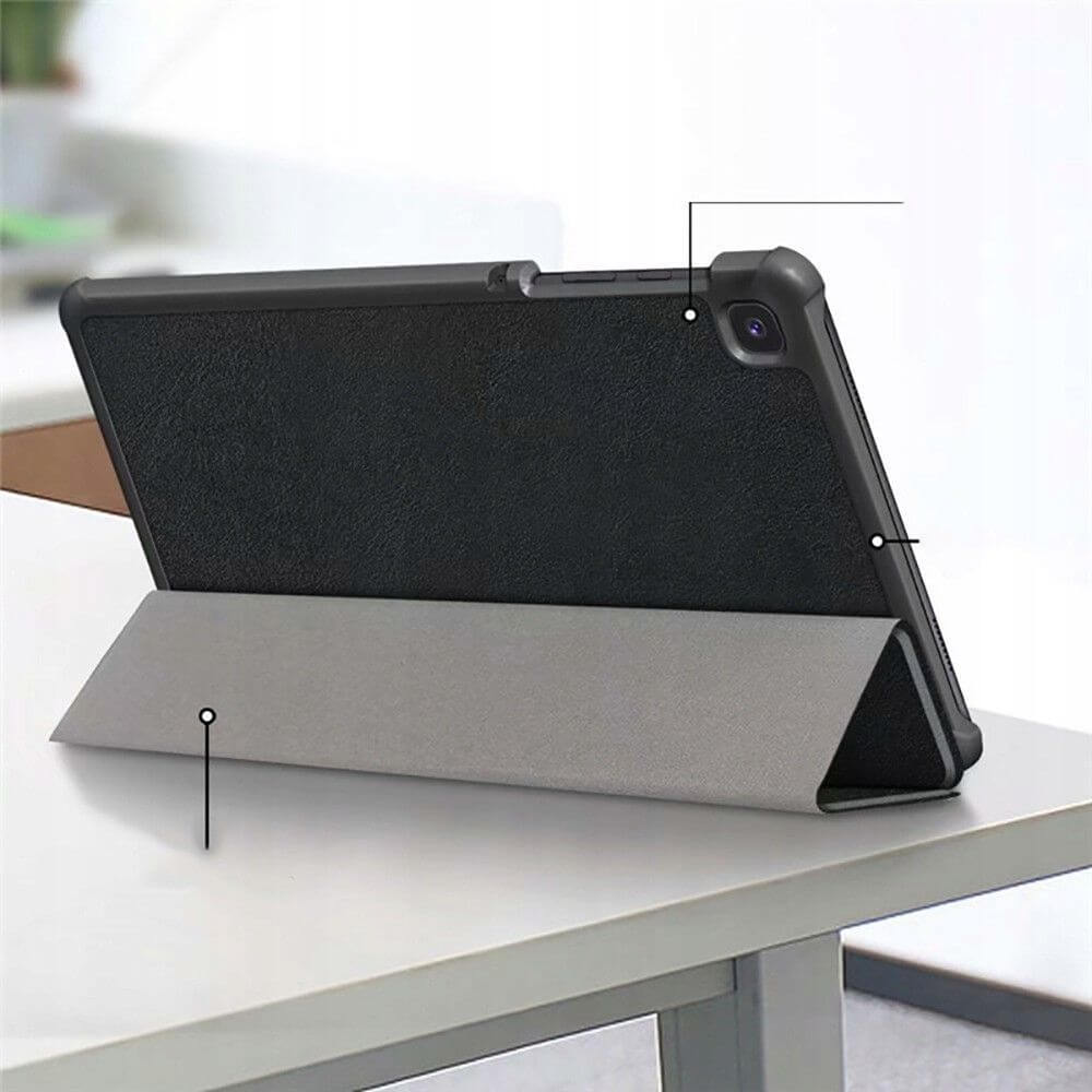 Калъф за Samsung Tab A7 LIte 8.7", Tech-Protect TriFold Leater Case, Черен (3)