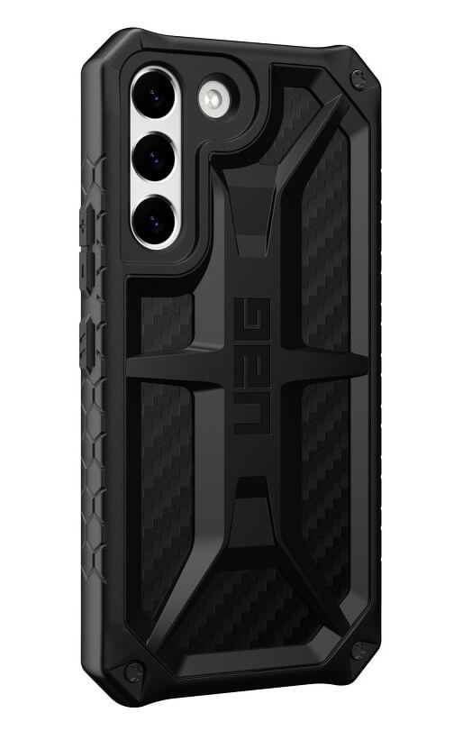 Противоударен Калъф за Samsung S22 Plus, UAG Monarch Carbon Fiber Case, Черен (2)