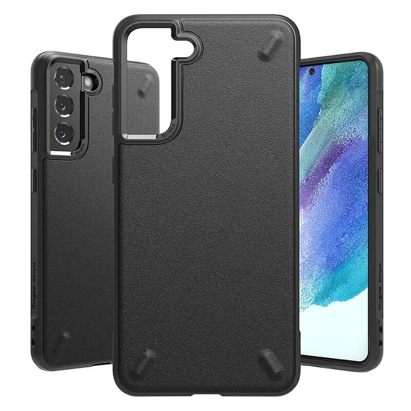 Противоударен Силиконов Калъф за Samsung S21 FE, Ringke Onyx Case, Черен