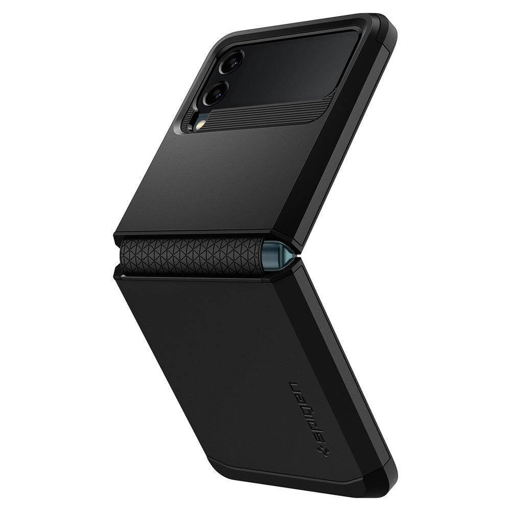 Противоударен Калъф за Samsung Z Flip 3, Spigen Tough Armor Case, Черен