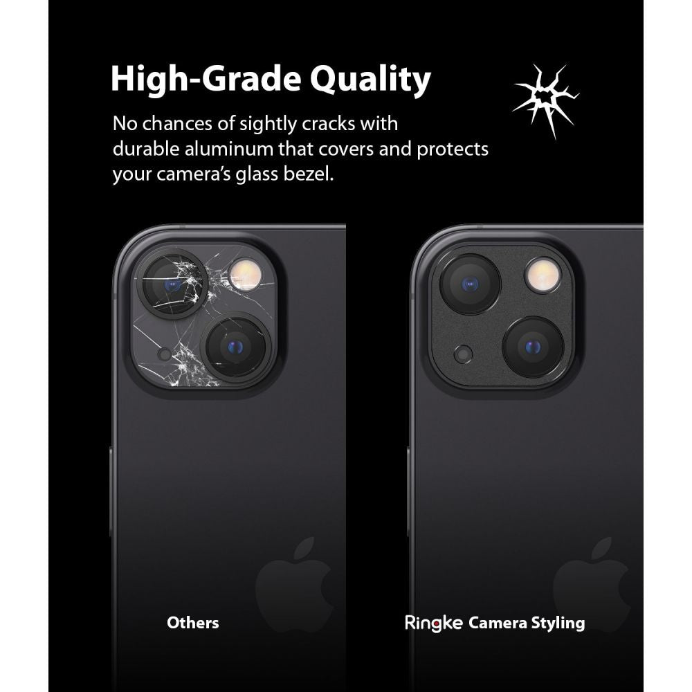 Протектор за Камерата на iPhone 13 Mini, Ringke Full Cam Glass, Черен (3)