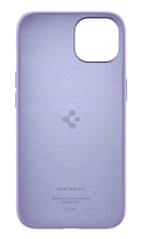Матов Силиконов Калъф за iPhone 13, Spigen Silicone Fit Case, Лилав (3)