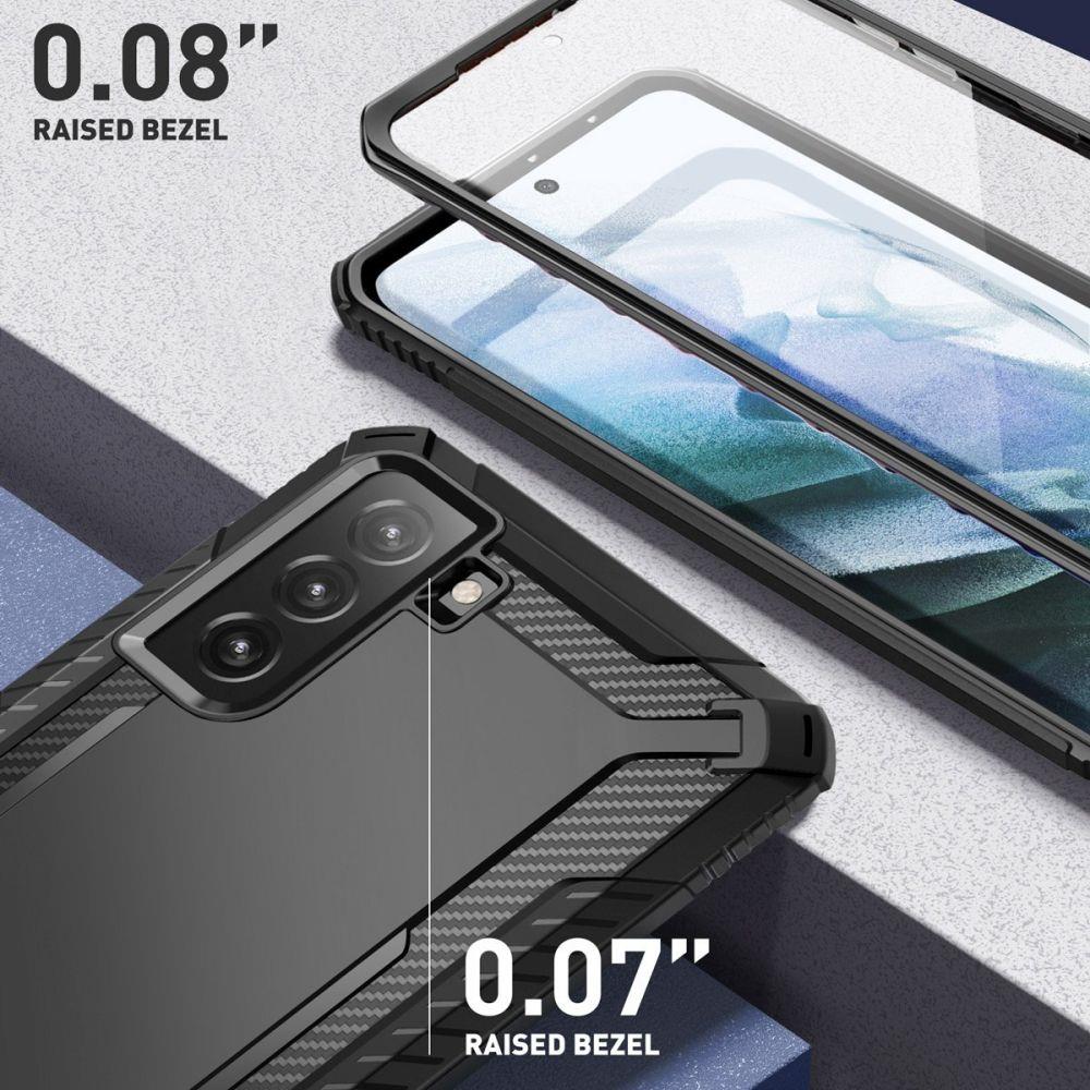 Противоударен Калъф за Samsung S21, Supcase Clayco Xenon, Черен (2)