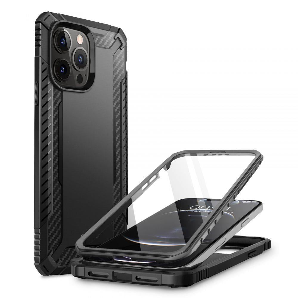 Противоударен Калъф за iPhone 13 Pro Max, Supcase Clayco Xenon, Черен