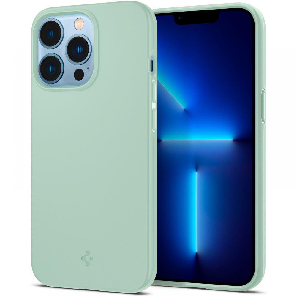 Противоударен Калъф за iPhone 13 Pro, Spigen Thin Fit Case, Зелен