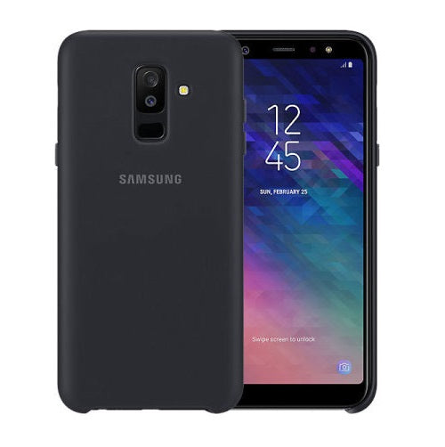 Оригинален Силиконов Калъф за Samsung A6 Plus 2018 Jelly Cover Case Ef-Pa605cbe, Черен