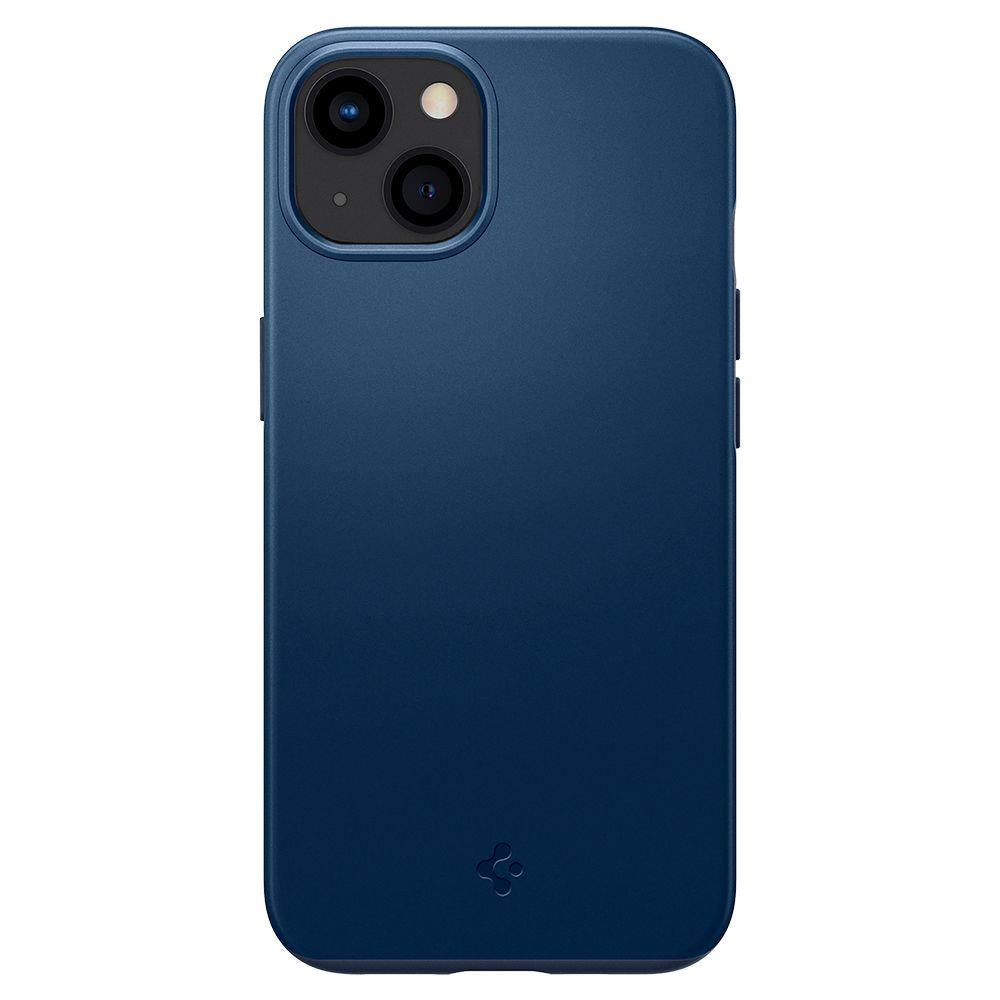Противоударен Калъф за iPhone 13, Spigen Thin Fit Case, Син (2)