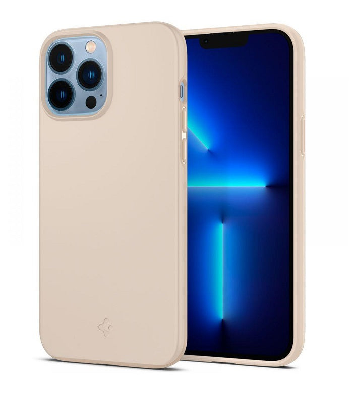 Противоударен Калъф за iPhone 13 Pro, Spigen Thin Fit Case, Бежов (2)