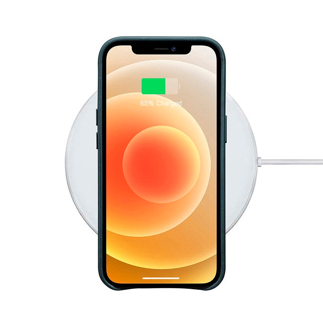 Magsafe Калъф от Естествена Кожа за iPhone 13 Mini, iCarer Leather Case, Син (8)