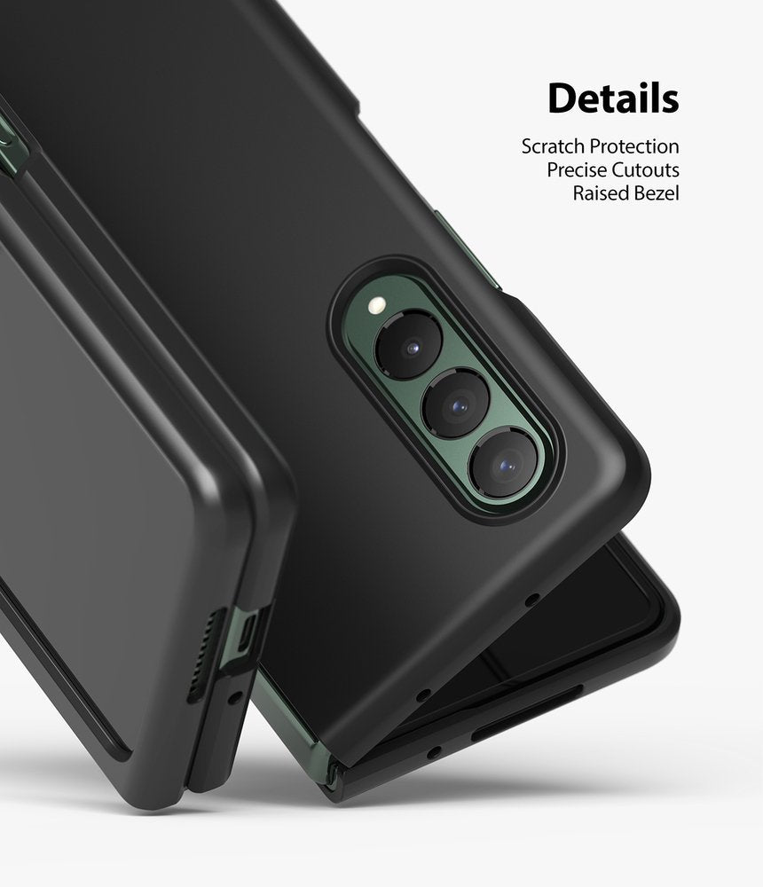 Противоударен Калъф за Samsung Z Fold 3, Ringke PC Case, Черен (4)