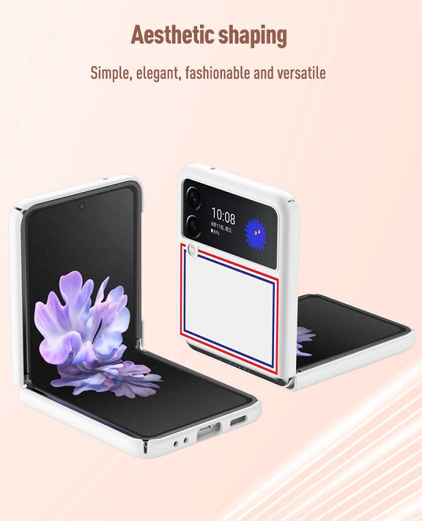 Матов Калъф за Samsung Galaxy Z Flip 3, GKK Thom Edition Case, Бял (6)