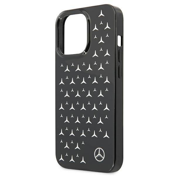 Луксозен Калъф за iPhone 13 Pro, Mercedes-Benz Silver Star Case, Черен (4)