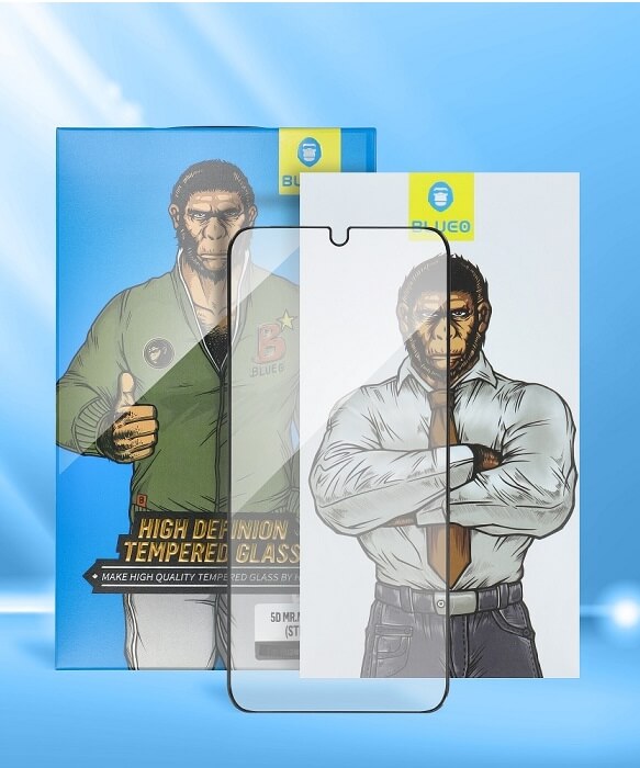 Стъклен Протектор за iPhone 13 Mini, Blueo HD 5D Glass, Прозрачен (2)