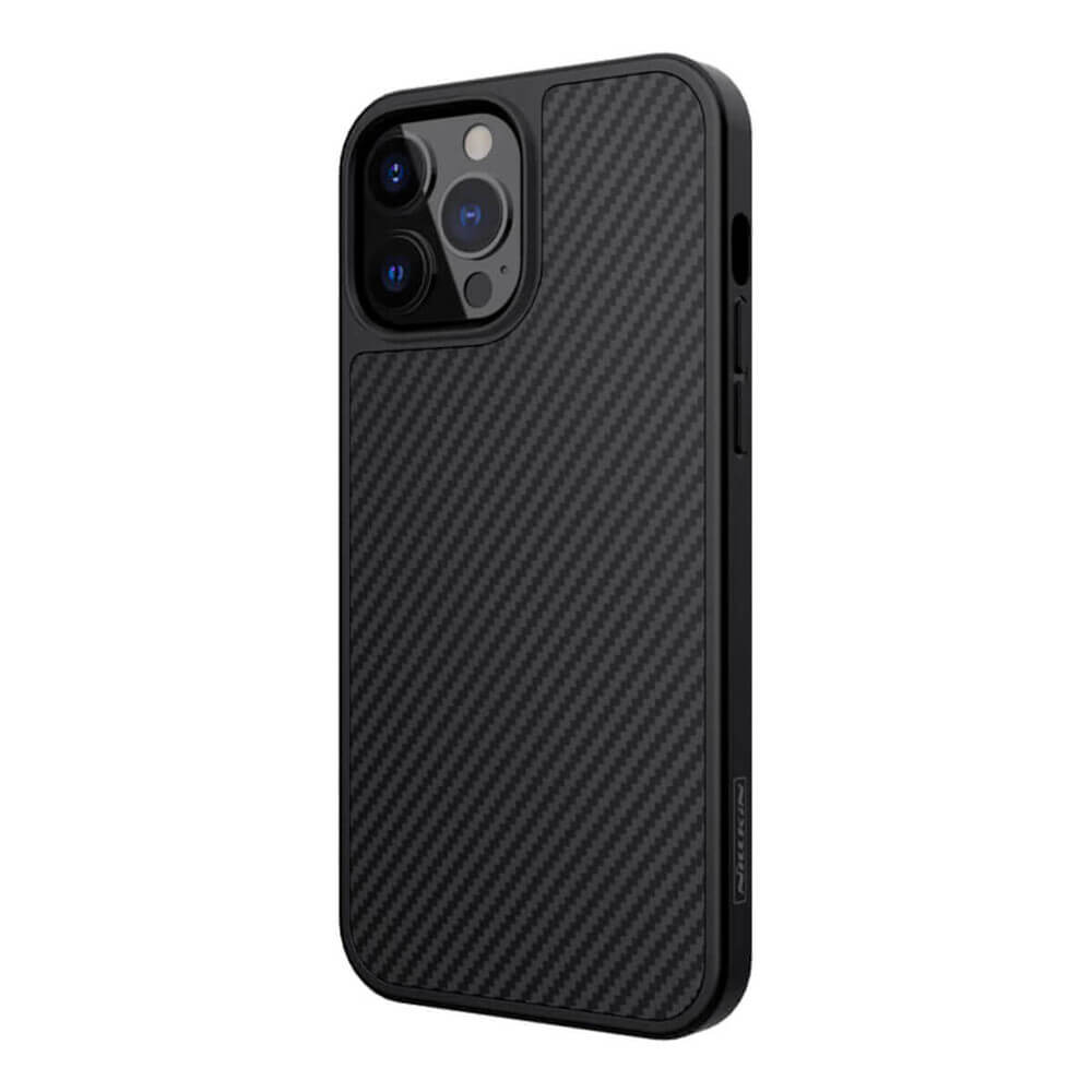 Карбонов Калъф за iPhone 13 Pro Max, Nillkin Synthetic Fiber Case, Черен (2)