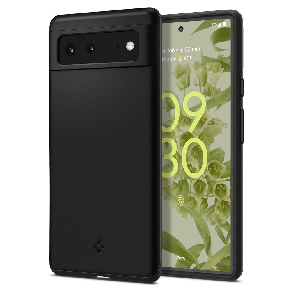 Противоударен Калъф за Google Pixel 6, Spigen Thin Fit Case, Черен