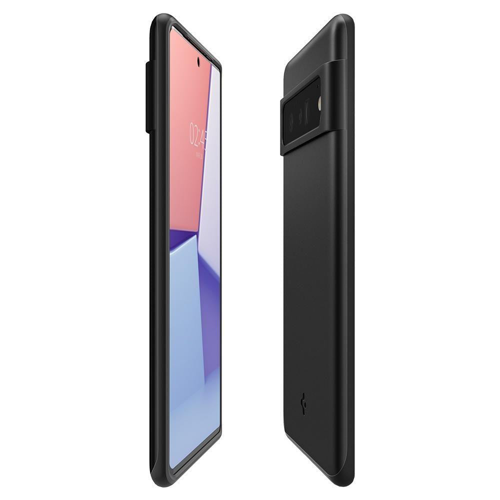 Противоударен Калъф за Google Pixel 6 Pro, Spigen Thin Fit Case, Черен (3)