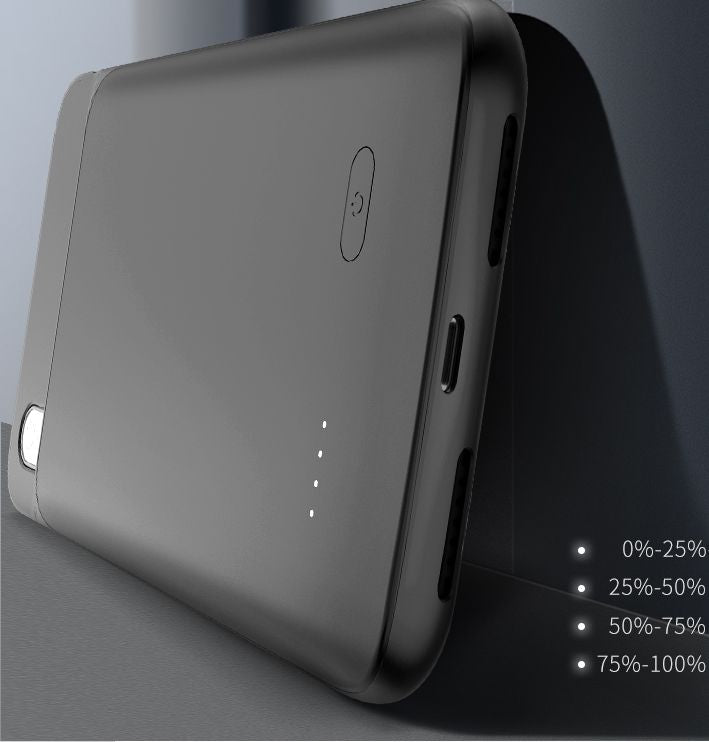 Калъф Батерия за iPhone XS/X, Tech-Protect Power Bank Case, Черен (5)
