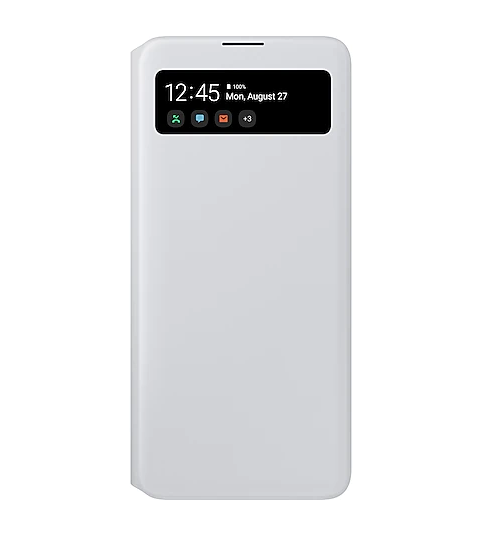 Оригинален Активен Калъф за Samsung A71 S-View Book Case EF-EA715PWE, Бял