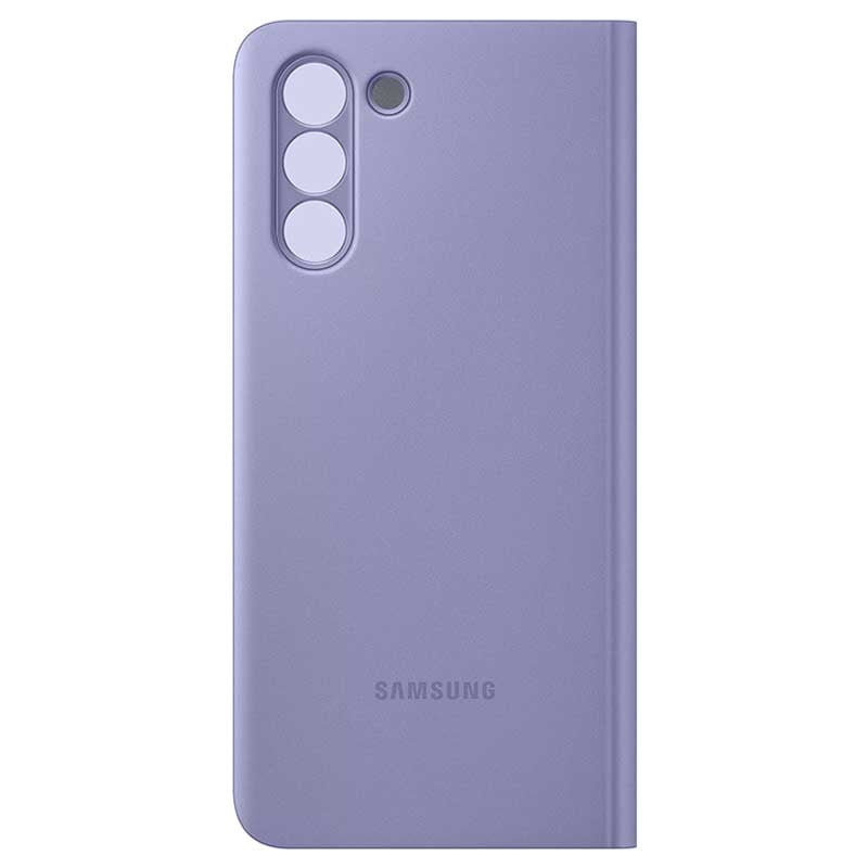 Оригинален Активен Калъф за Samsung S21 Clear View Cover Book Case EF-ZG991CVE, Лилав (3)