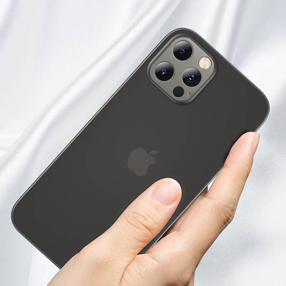 Тънък Матов Калъф за iPhone 13 Pro, Ultraslim Case, Черен (3)