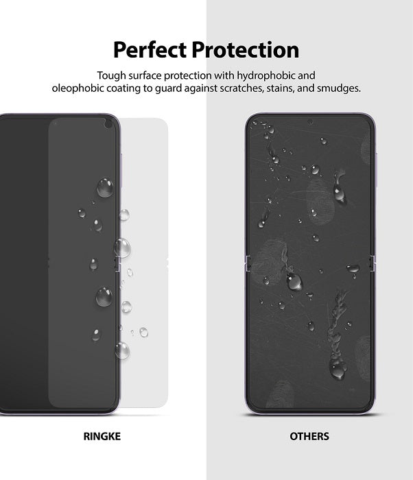 Гъвкав Протектор за Samsung Z Flip 3, Ringke Defender Glass, Прозрачен (4)