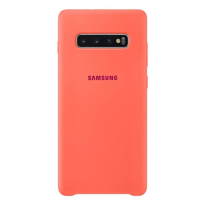 Оригинален Силиконов Калъф за Samsung S10, Silicone Cover Case EF-PG973THE, Розов (3)