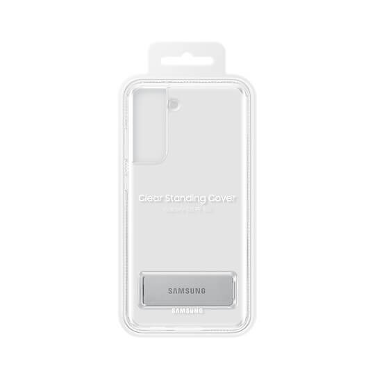 Оригинален Калъф за Samsung S21 FE, Clear Standing Cover Case EF-JG990CTE, Прозрачен (8)