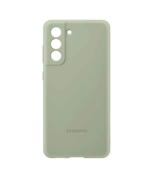 Оригинален Силиконов Калъф за Samsung S21 FE, Silicone Cover Case EF-PG990TME, Зелен (3)