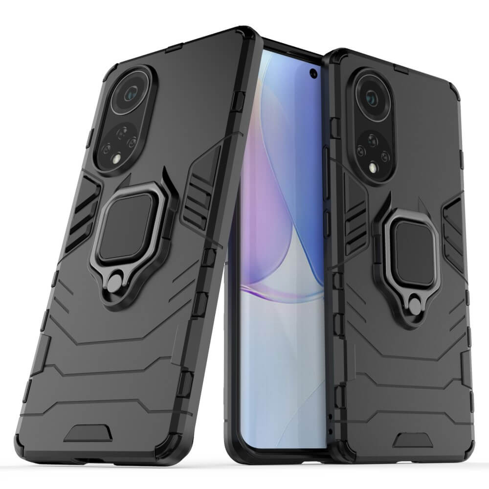 Калъф със Стойка-Пръстен за Huawei Nova 9, Kickstand Armor Case, Черен