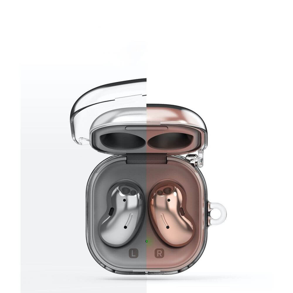 Калъф за Samsung Galaxy Buds 2/ Pro/ Live/ FE, Ringke Hinge Case, Прозрачен (3)