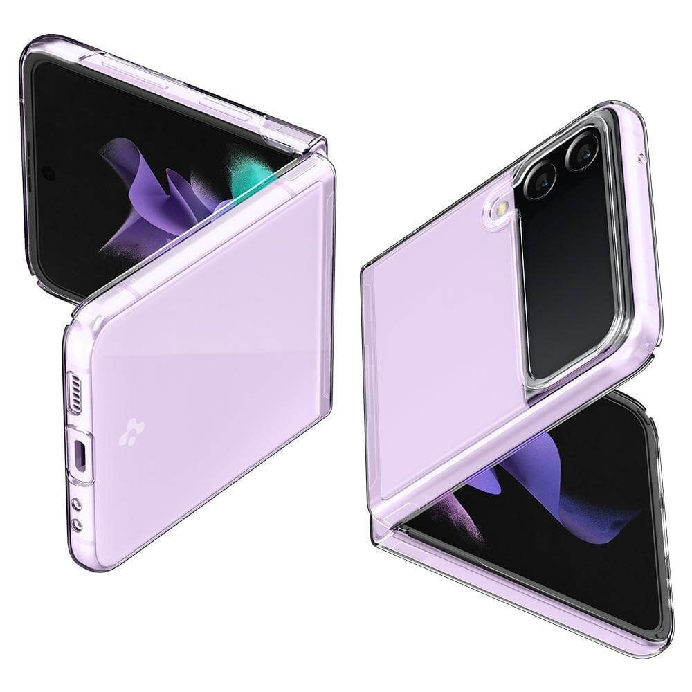 Тънък Калъф за Samsung Z Flip 3, Spigen Air Skin Case, Прозрачен (4)