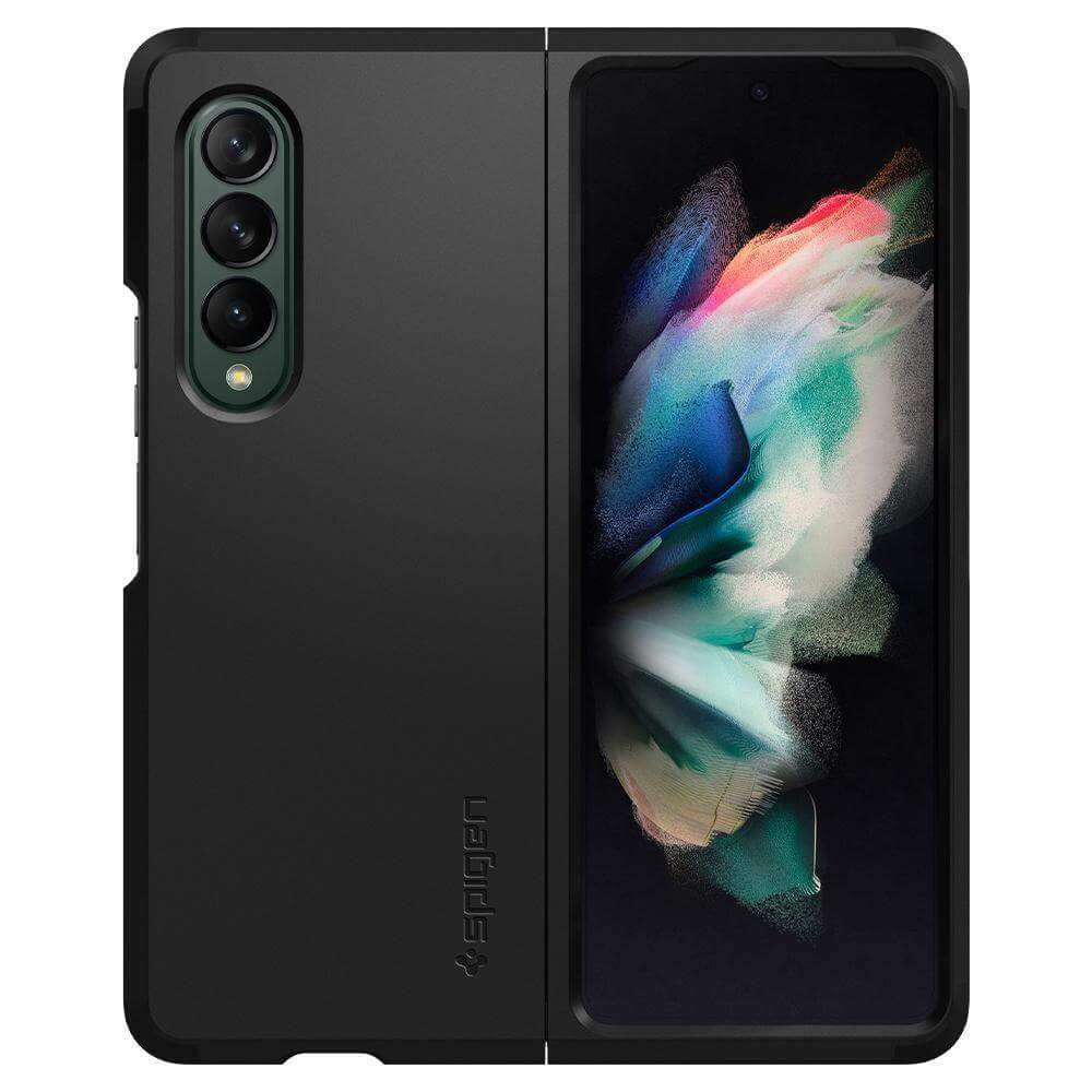Противоударен Калъф за Samsung Z Fold 3, Spigen Tough Armor Case, Черен (4)