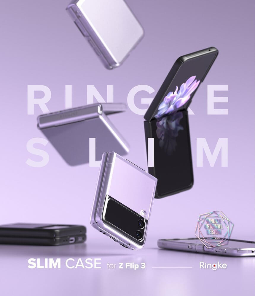Поликарбонатен Калъф за Samsung Z Flip 3, Ringke Ultra-Thin Case, Прозрачен (7)