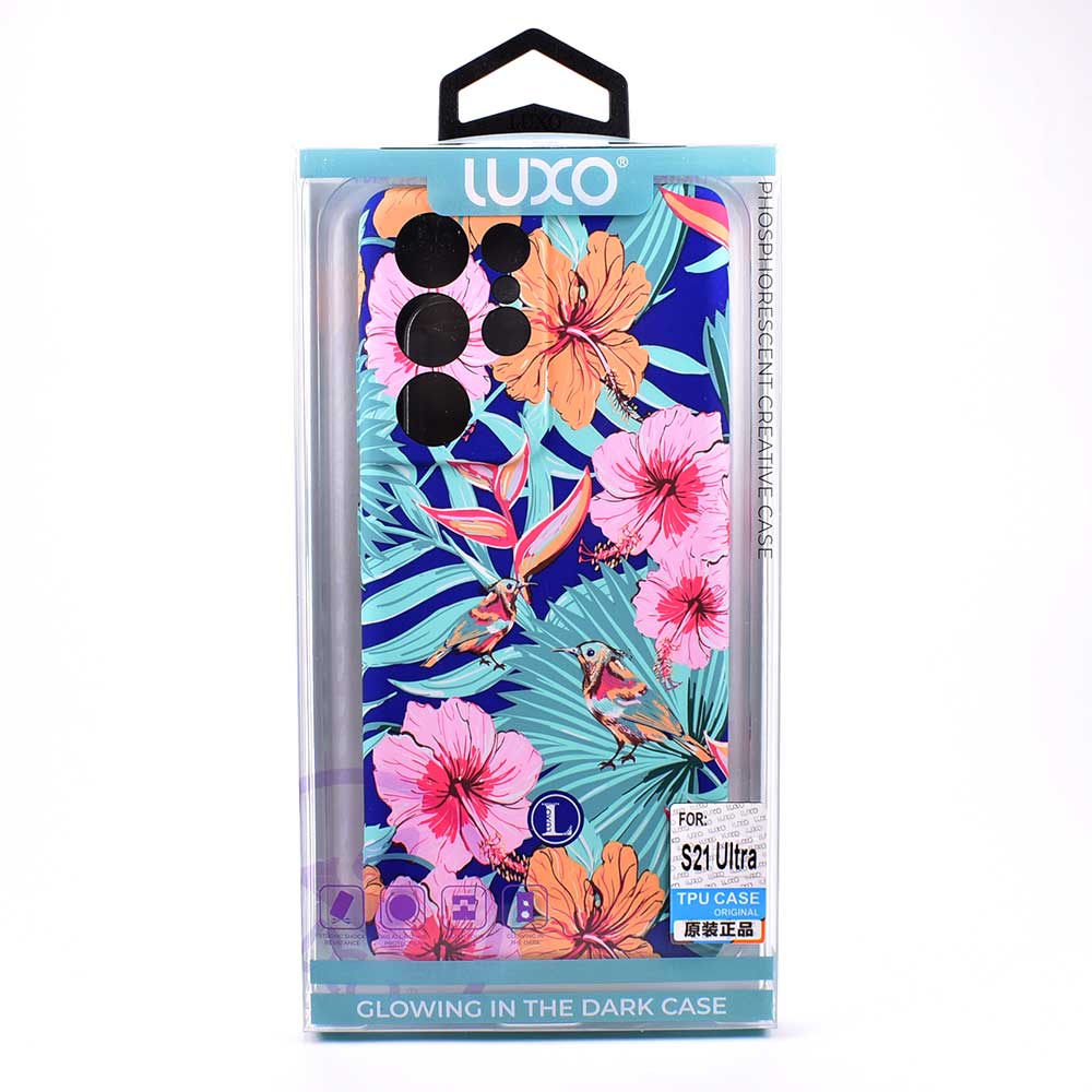 Екзотичен Калъф за Samsung S21 Ultra, Luxo Natural Case, Цветен (4)