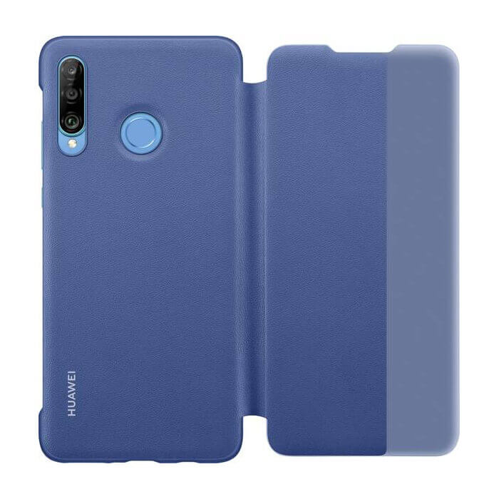 Оригинален Активен Калъф за Huawei P30 Lite Smart View Book Case, Син (4)